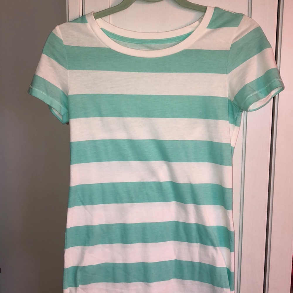 striped American Eagle shirt